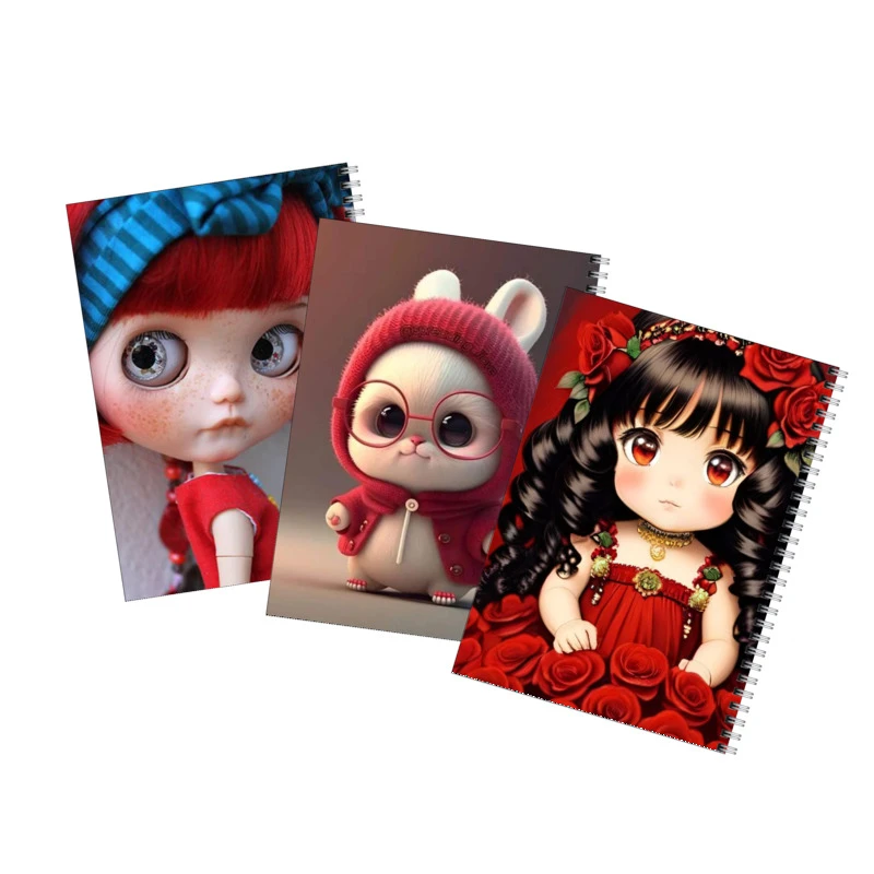 دفتر مشق 100 برگ بامبیلیپ طرح دخترانه فانتزی کد 3 مجموعه 3 عددی