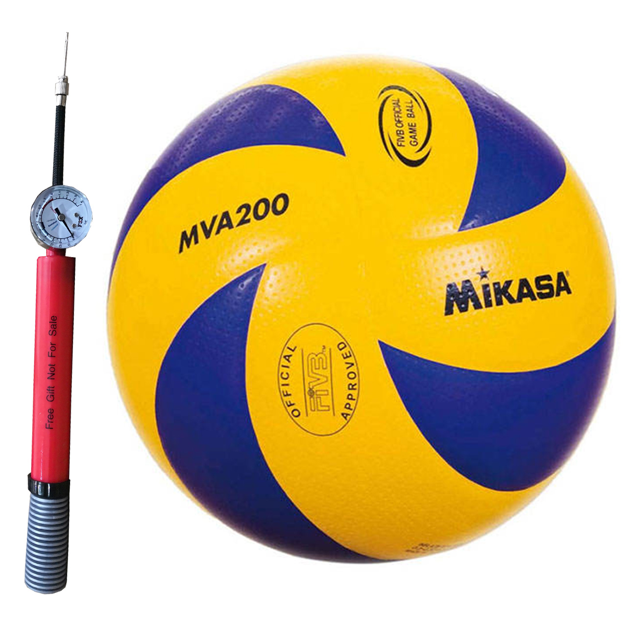 توپ والیبال مدل MVA 200 همراه با تلمبه