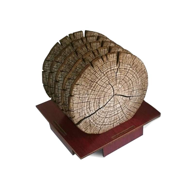 زیر لیوانی طرح تنه درخت مدل MRP 001 زیر لیوانی طرح تنه درخت مدل MRP 001
