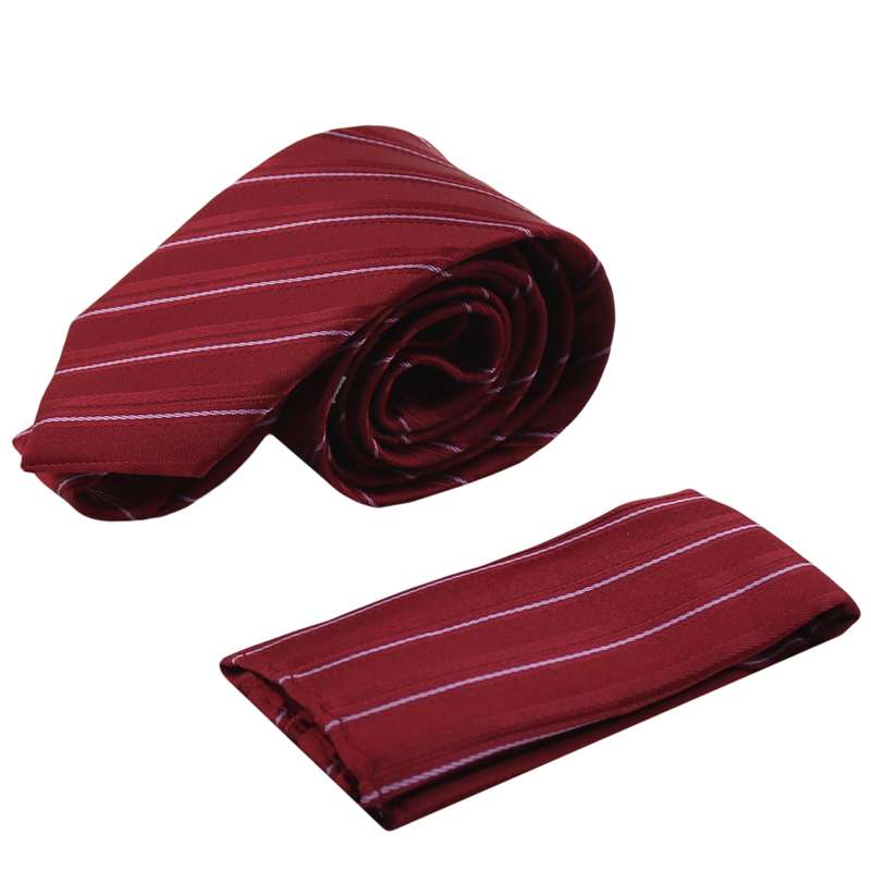 ست کراوات و دستمال جیب مردانه مدل PJ-109436