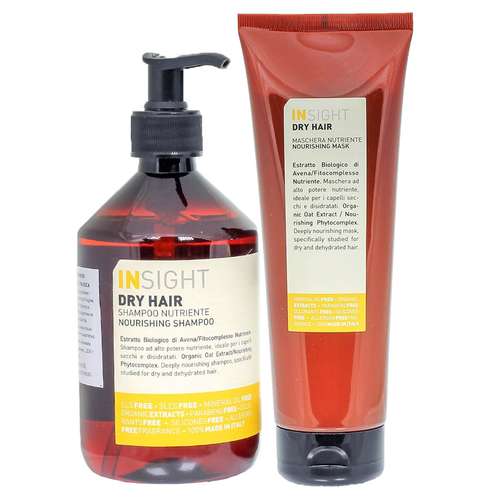 مجموعه شامپو و ماسک مو اینسایت مدل Dry Hair