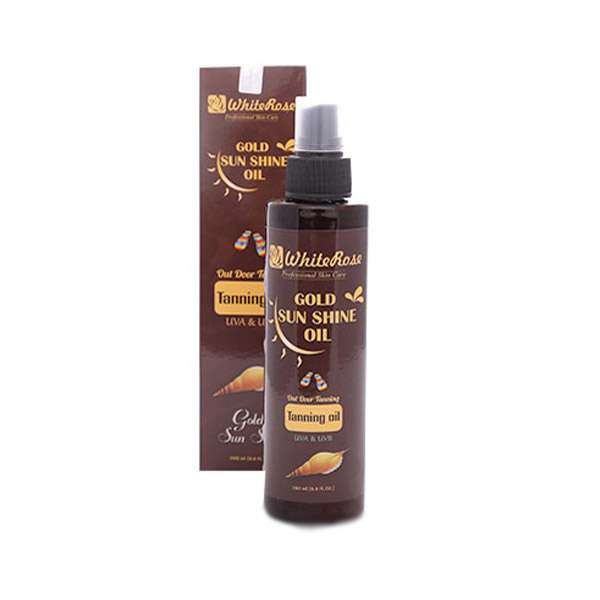 روغن آفتاب وایت رز مدل گلد سان شان حجم 200 میلی لیتر
