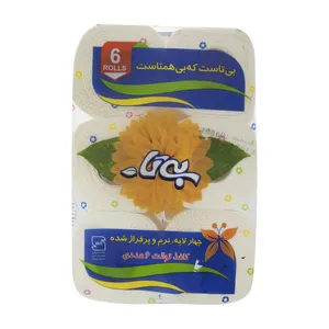 دستمال توالت بی تا بسته 6 عددی