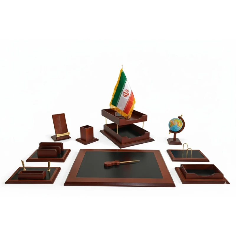 ست ۱۱ تکه لوازم اداری رومیزی مدل 200 monazm