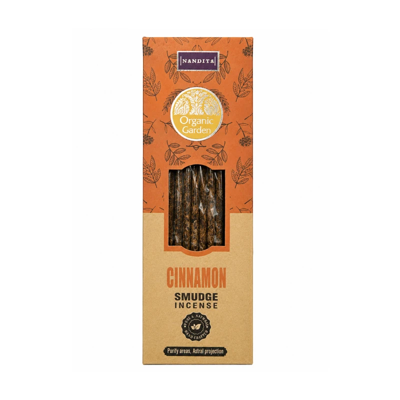 عود دست‌ساز ناندیتا مدل Cinnamon رایحه دارچین بسته 30 عددی