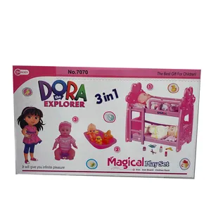 اسباب بازی تخت خواب مدل dora طرح دو طبقه