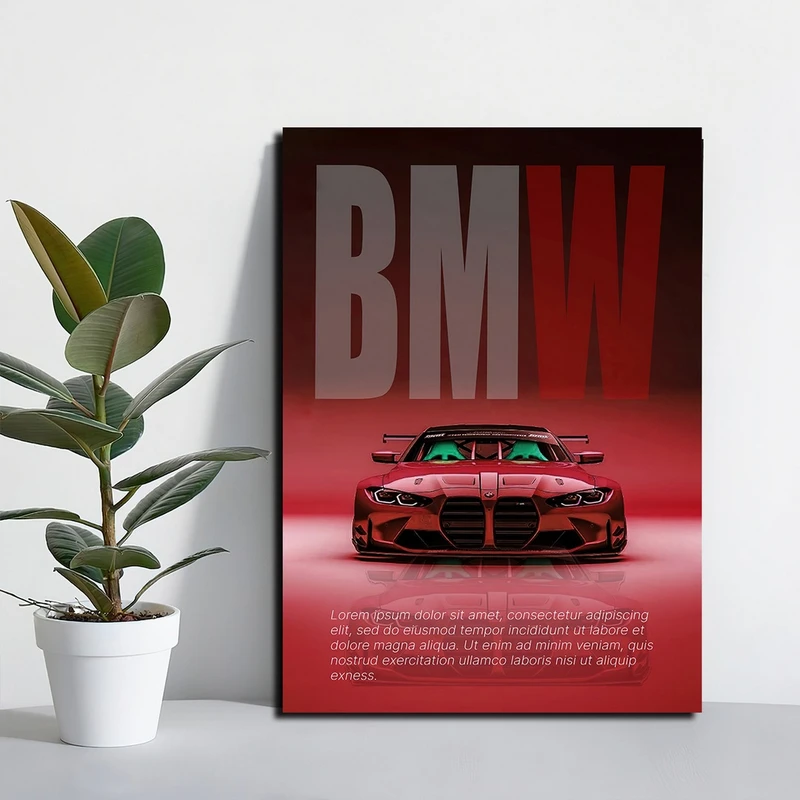 تابلو شاسی بکلیت طرح ماشین BMW مدل SH-S10817 