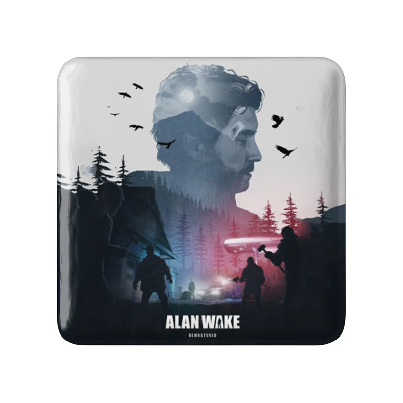 مگنت خندالو طرح بازی آلن ویک (Alan Wake) مدل مربعی کد 31322