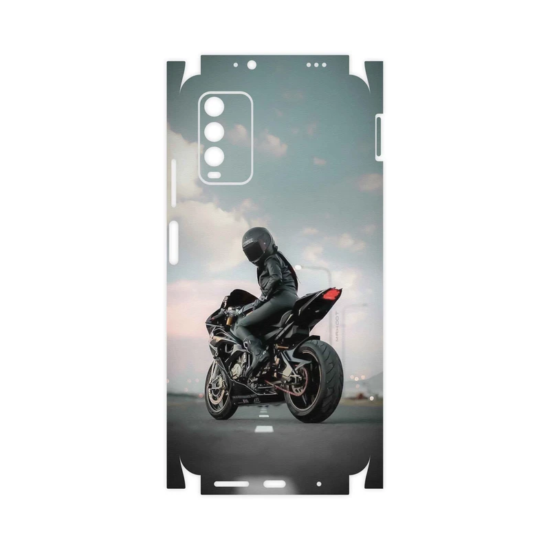 برچسب پوششی ماهوت مدل Motorcycling-FullSkin مناسب برای گوشی موبایل شیائومی Redmi Note 9 4G