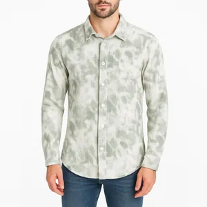 پیراهن آستین بلند یقه برگردان مردانه مدل مخمل