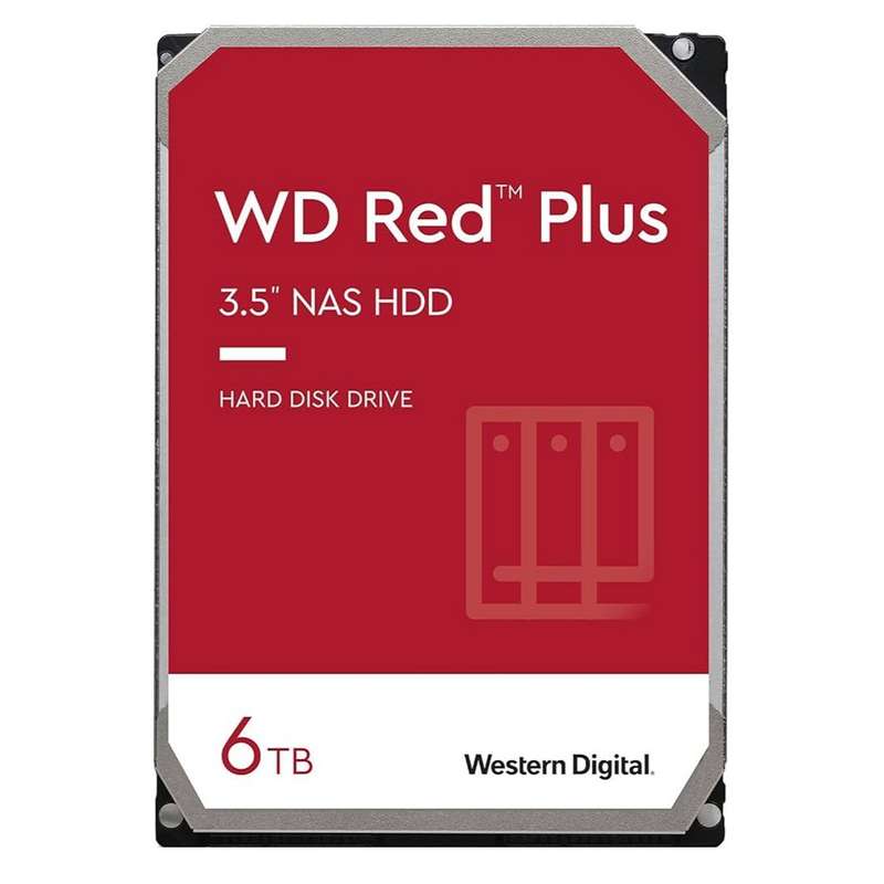 هارد دیسک اینترنال وسترن دیجیتال مدل RED PLUS WD60EFPX ظرفیت 6 ترابایت هارد دیسک اینترنال وسترن دیجیتال مدل RED PLUS WD60EFPX ظرفیت 6 ترابایت