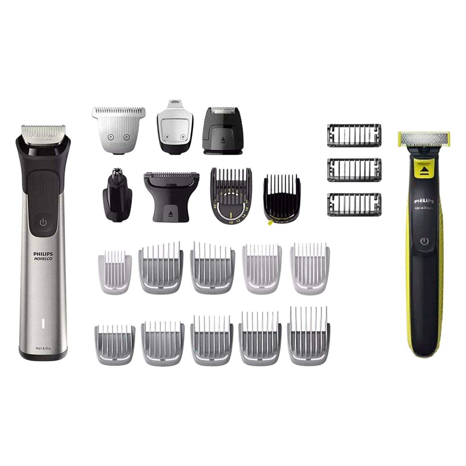 ست ماشین اصلاح موی صورت و بدن فیلیپس مدل MG9510 به همراه ماشین اصلاح وان بلید - - 1