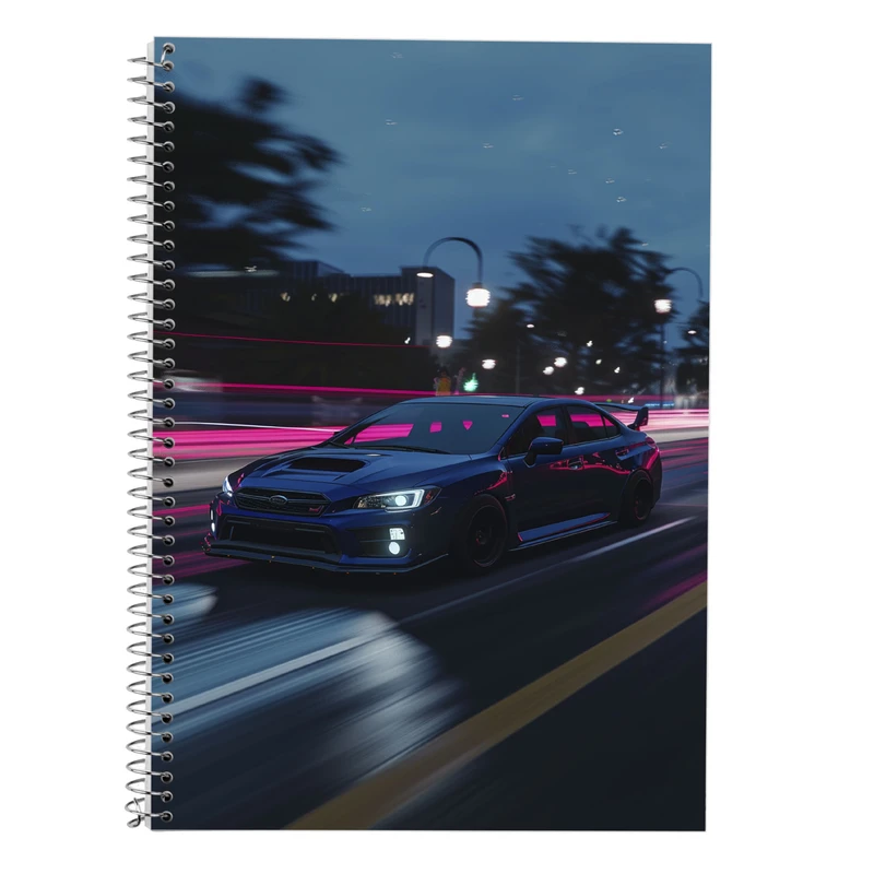 دفتر زبان 50 برگ مدوپد مدل دو خط طرح need for speed کد DF13612