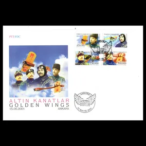 تمبر یادگاری مدل ترکیه مدل پاکت مهر روز مجموعه 4 عددی