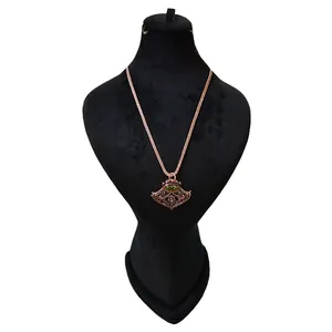 گردنبند دست ساز زنانه مدل فیروزه کوب کد S296