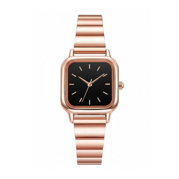 ساعت مچی عقربهای کوارتز زنانه مدل بند ریلی مربع کلاسیک 113B