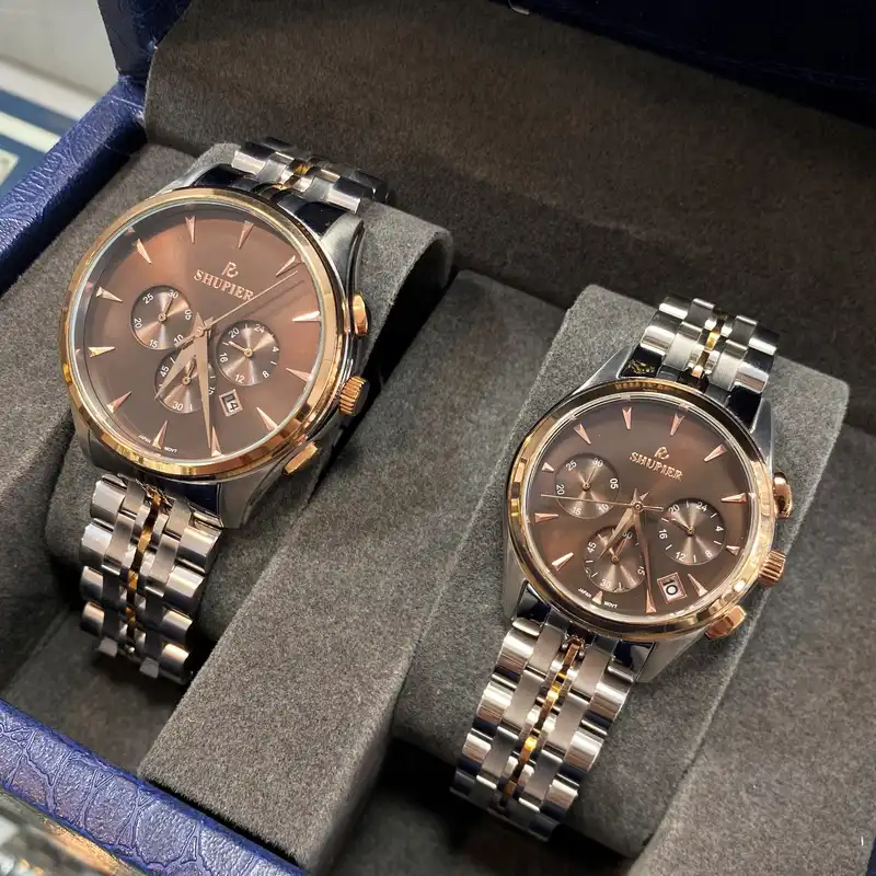 ست ساعت مچی عقربه ای زنانه و مردانه شوپیر مدل GL183A007