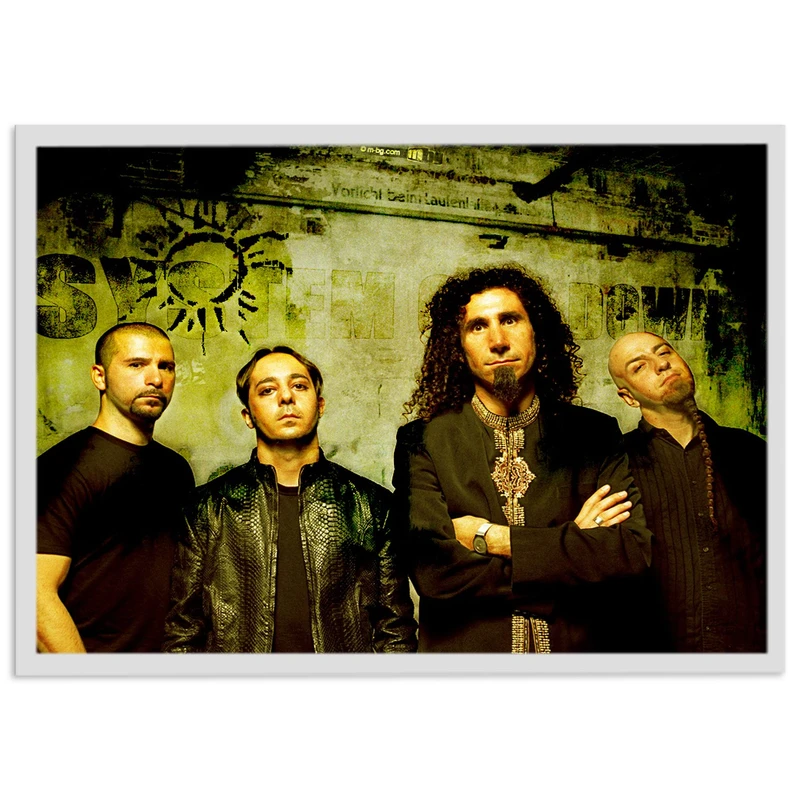 تابلو نوری بکلیت مدل طرح گروه System Of A Down مدل لایت باکس W-s1985