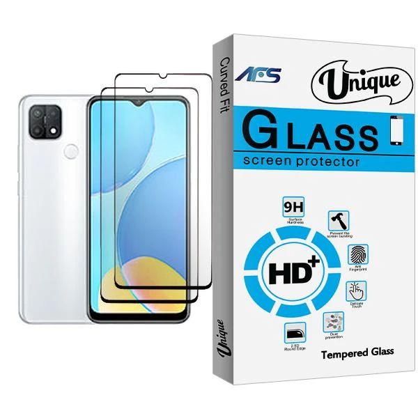 محافظ صفحه نمایش ای اف اس مدل Unique Glass MIX002 مناسب برای گوشی موبایل اوپو A35 بسته دو عددی