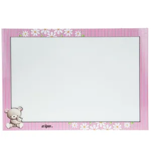 تخته وایت برد مدل Pink Bear سایز 40 × 30 سانتی‌ متر سایز 30 × 40
