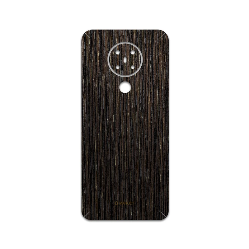 برچسب پوششی ماهوت مدل Dark-Gold-Stripes-Wood مناسب برای گوشی موبایل نوکیا 5.3