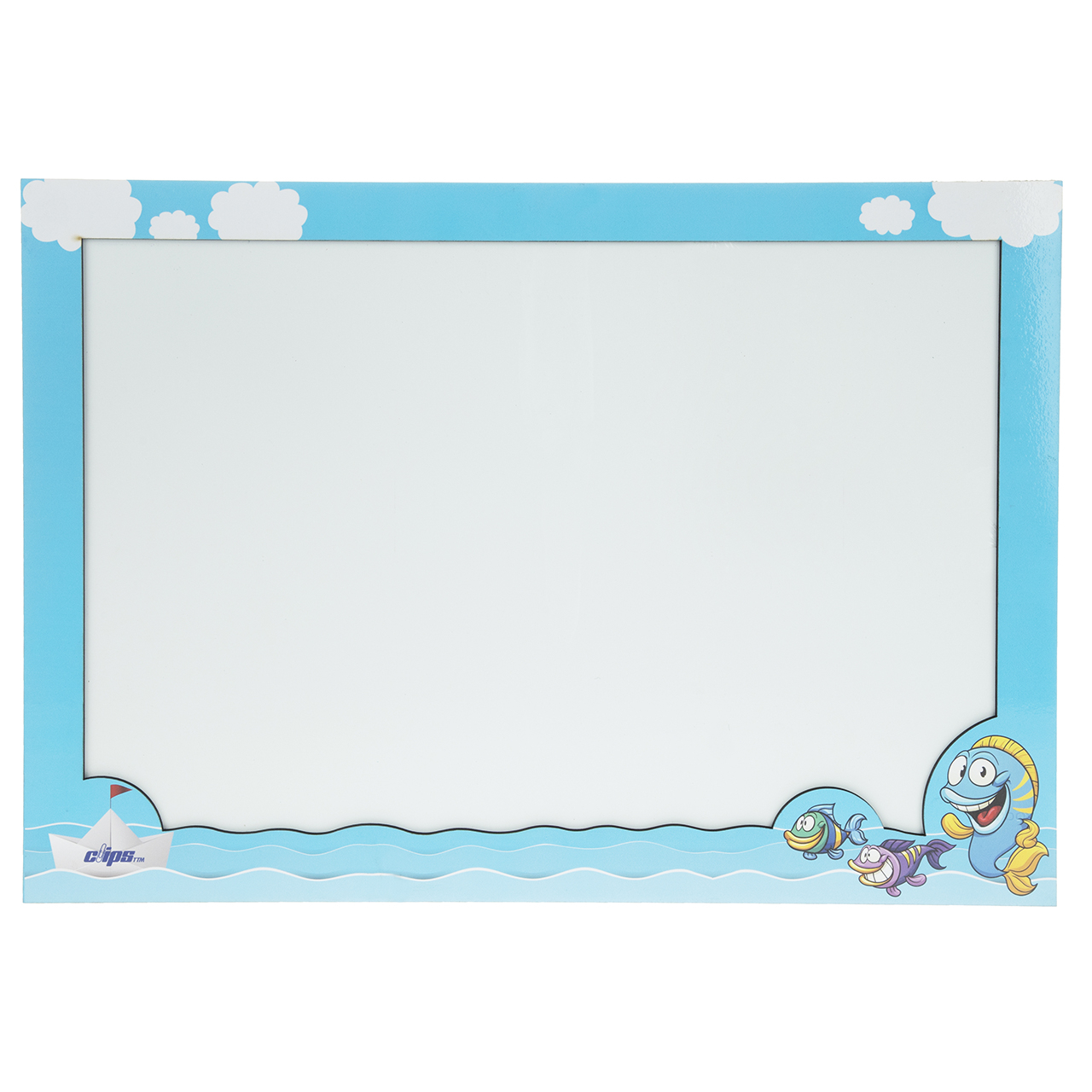 تخته وایت برد مدل Blue Fish سایز 25 × 35 سانتی‌ متر سایز 35 × 25