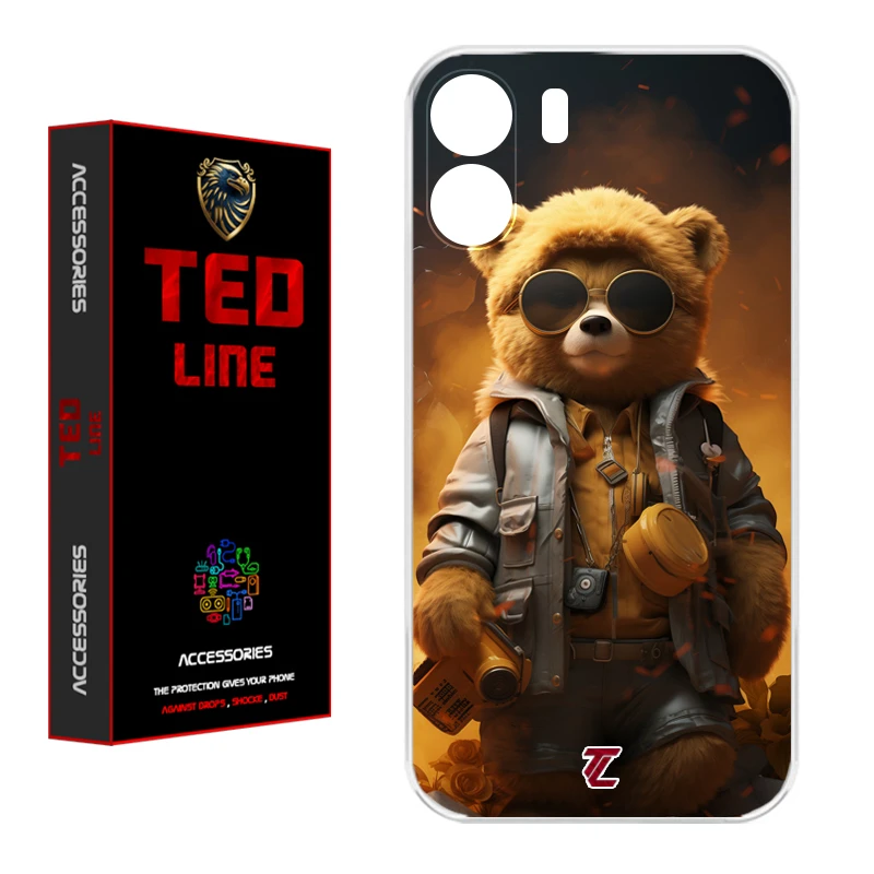 کاور تد لاین طرح خرس جنگی کد 1103 مناسب برای گوشی موبایل شیائومی Redmi 13C / Poco C65