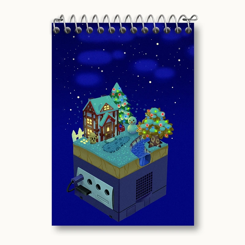 دفتر یادداشت 50 برگ خندالو مدل بازی انیمال کراسینگ (Animal Crossing) کد 32655