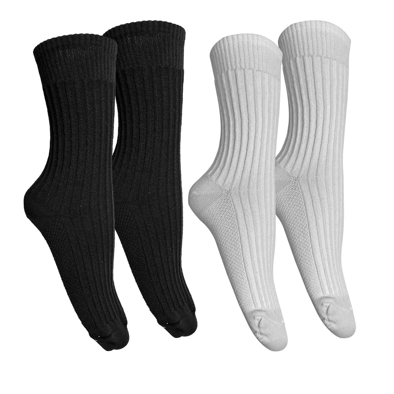 جوراب ساق بلند مردانه تن پوش هنگامه مدل کبریتی مجموعه 2 عددی