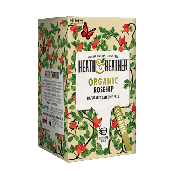 دمنوش هیت و هیتر مدل Organic RoseHip بسته 20 عددی