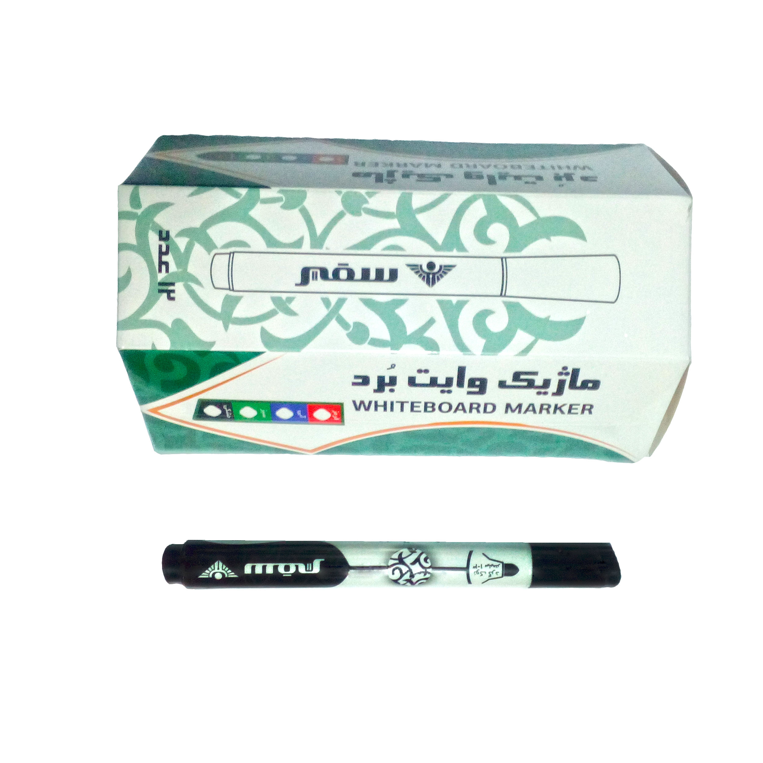 ماژیک وایت برد سفیر کد 22 بسته 12 عددی
