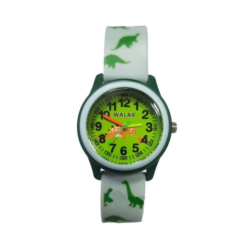 ساعت مچی عقربه ای بچگانه والار مدل ضدآب طرح دایناسور کد 12 ساعت مچی عقربه ای بچگانه والار مدل ضدآب طرح دایناسور کد 12