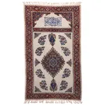 سجاده قلمکار ممتاز اصفهان اثر عطريان طرح ترنج مدل G76 سایز 60*120 سانتی متر