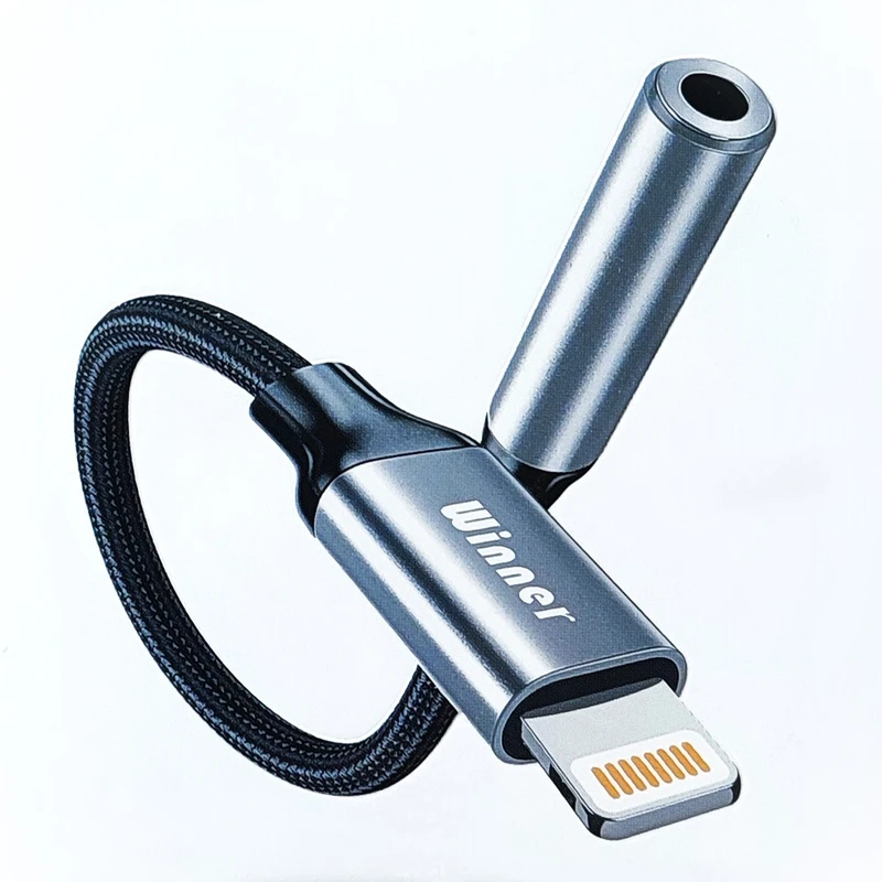 کابل تبدیل لایتنینگ به جک 3.5 میلی متری وینر مدل W013