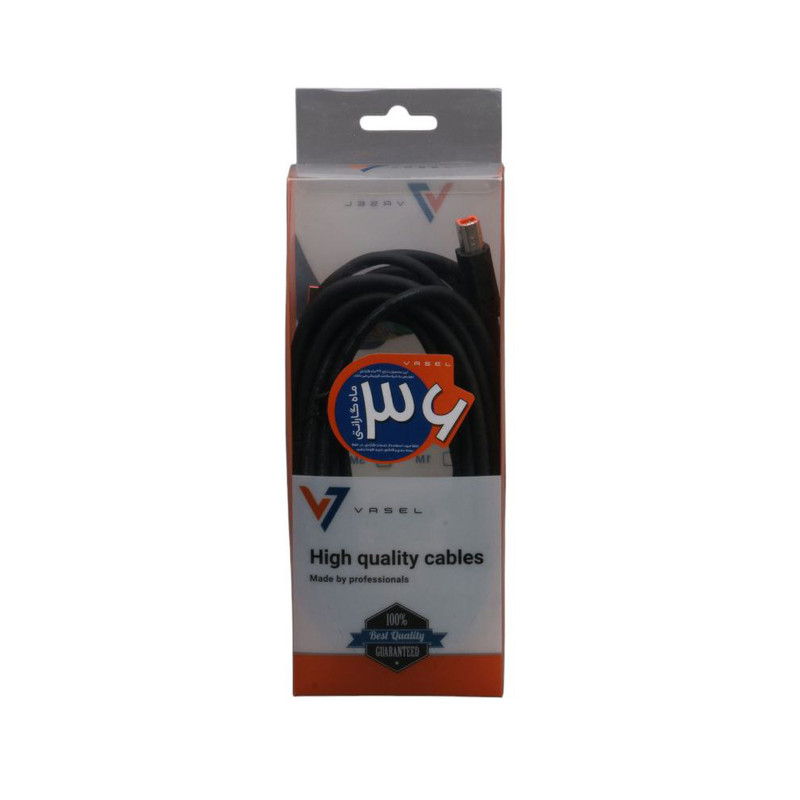 کابل پرینتر USB2.0 واصل مدل  BM300 طول 3 متر
