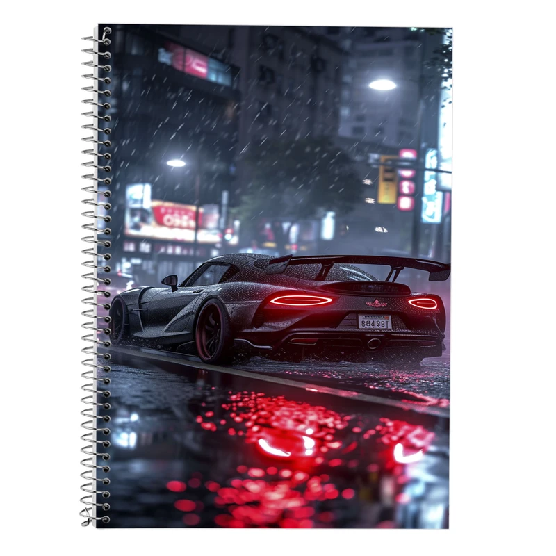 دفتر زبان 50 برگ مدوپد مدل سه خط طرح need for speed کد DF13593