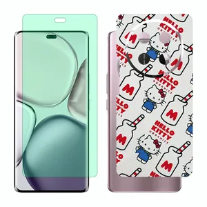 Glass Together model green light screen protector suitable for Honor X9c mobile phone with back cover sticker