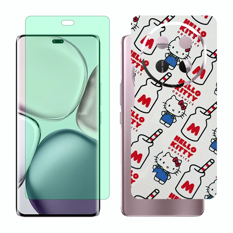 محافظ صفحه نمایش گرین لایت گلس مدل Together مناسب برای گوشی موبایل آنر X9c به همراه برچسب پوششی