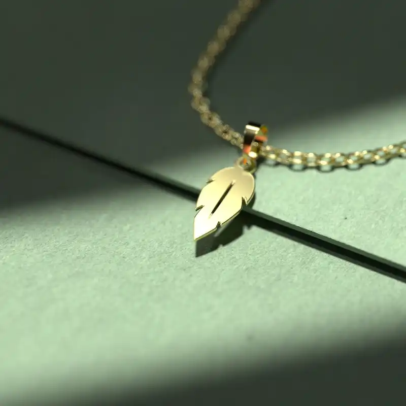 گردنبند طلا 18 عیار زنانه مدوپد مدل پر کد NN2-1-1198