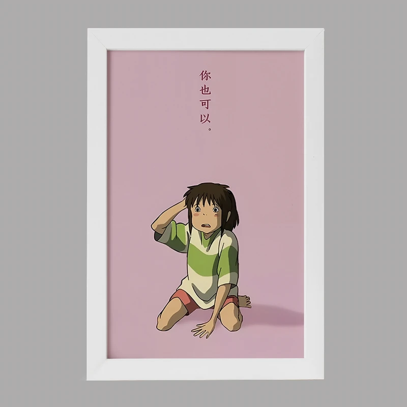 تابلو خندالو مدل انیمه شهر اشباح (Spirited Away) کد F3483