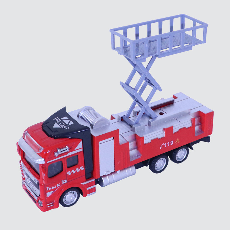 ماشین بازی مدل آتش نشانی بالابردار فلزی