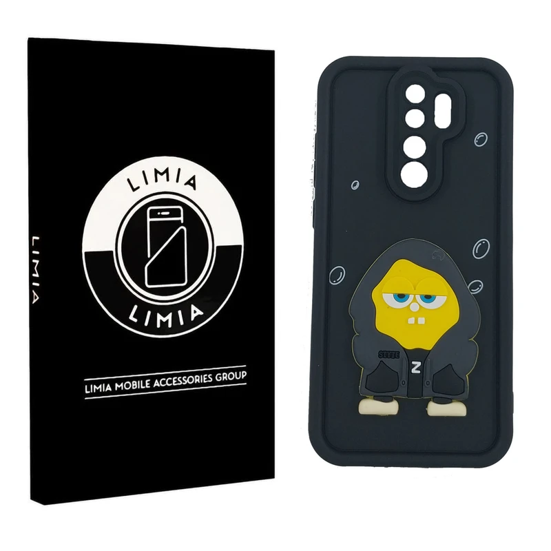 کاور لیمیا مدل سولید لنزدار طرح عروسکی برجسته مناسب برای گوشی موبایل شیائومی Redmi Note 8 pro