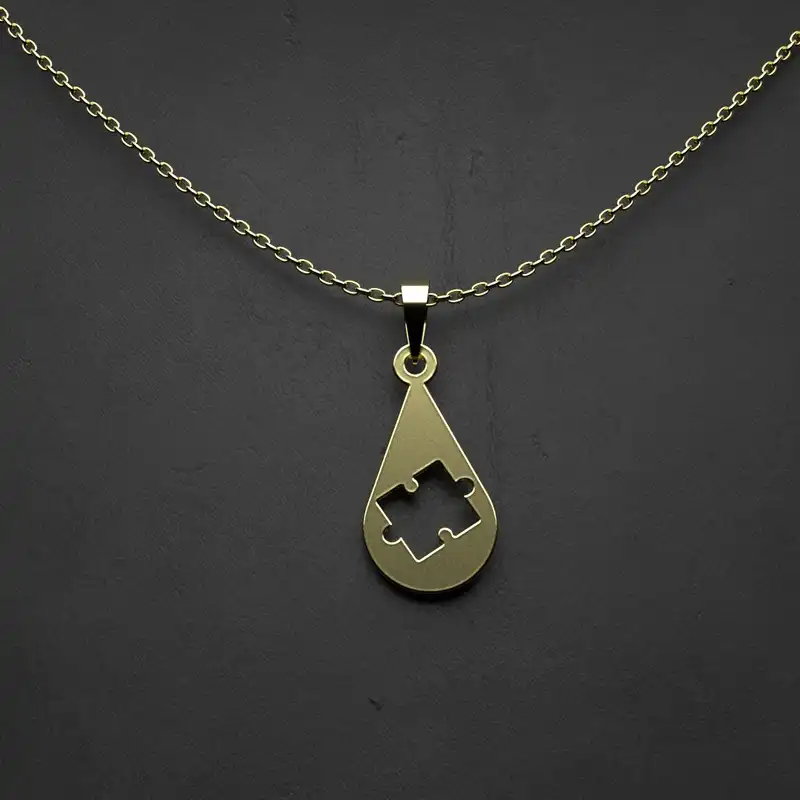 گردنبند طلا 18 عیار زنانه مدوپد مدل روح کد CA10320