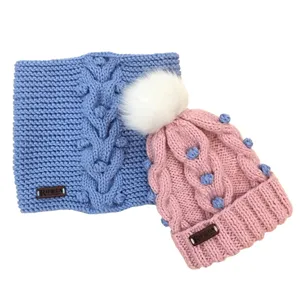 ست کلاه و شال گردن دخترانه ریپودا مدل S-BP-12