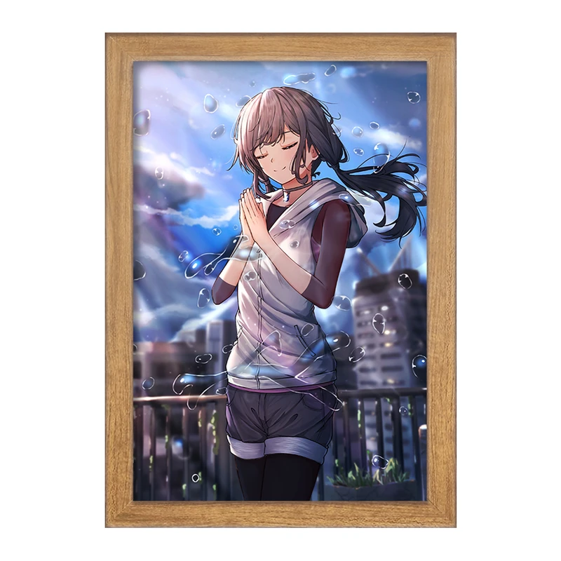 تابلو خندالو مدل هینا انیمه تغییر آب و هوا با تو  کد 17607