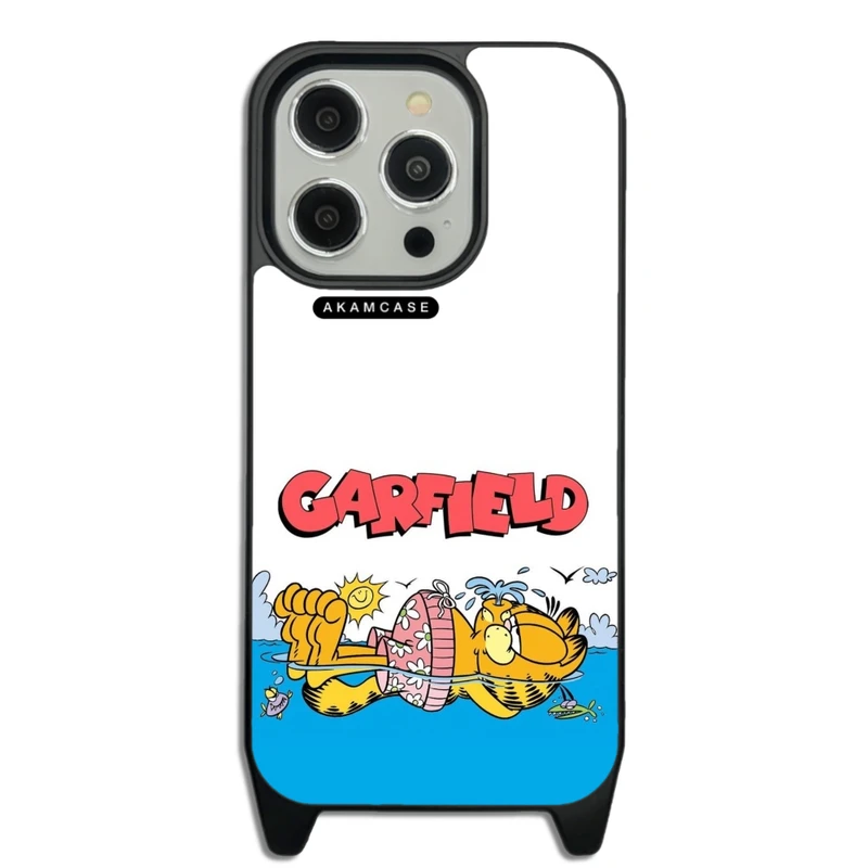 کاور آکام مدل AMC-WLA15PRO-GARFIELD9 مناسب برای گوشی موبایل اپل iPhone 15 Pro