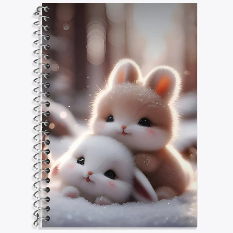 دفتر نت موسیقی 50 برگ خندالو طرح خرگوش های کیوت کد F7595