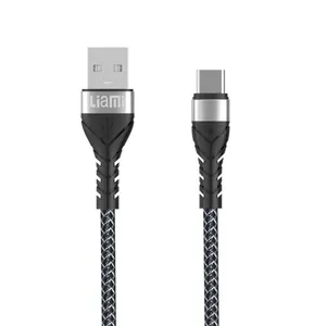 کابل تبدیل USB به usb-C لیامی مدل LM-520C طول 0.2 متر
