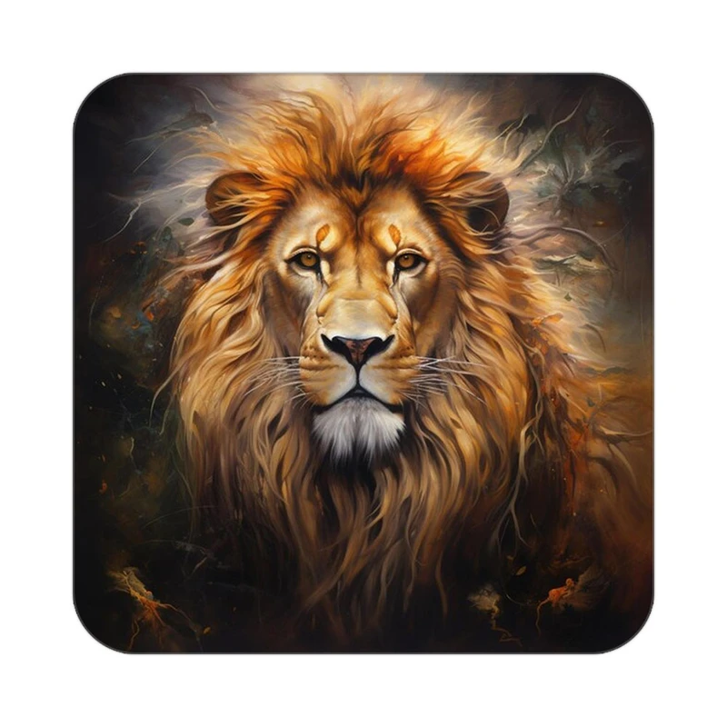 زیر لیوانی کاکتی طرح شیر مدل mp23674