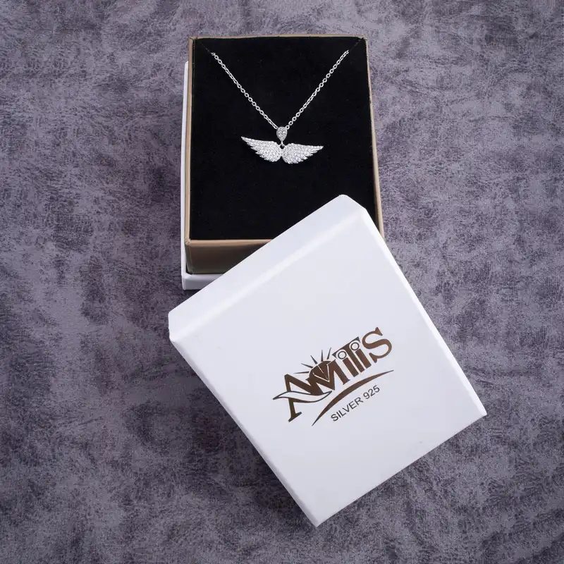 گردنبند نقره زنانه مدل بال فرشته M140